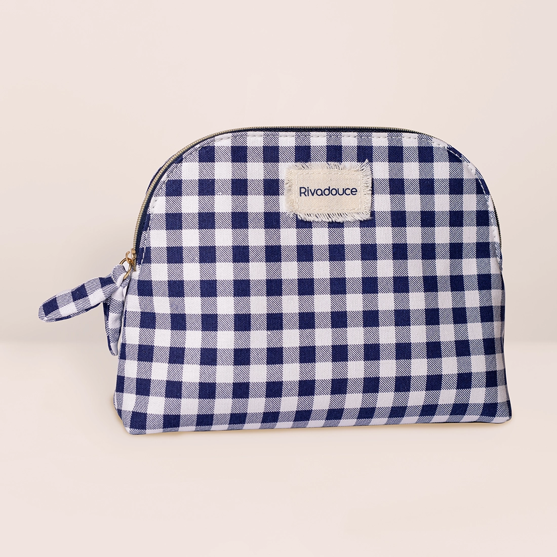Trousse Vichy bleu marine